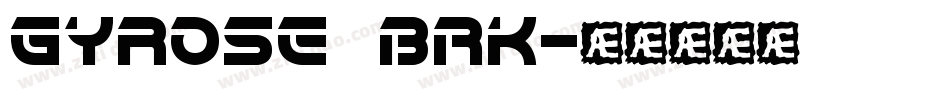 Gyrose BRK字体转换